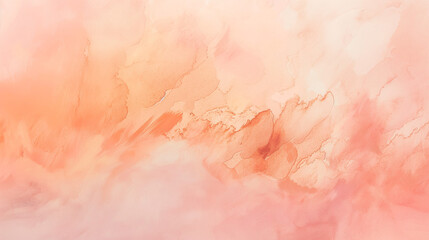 Fototapeta premium Gentle Watercolor Gradient from Light Peach to Soft Coral with Subtle Textures