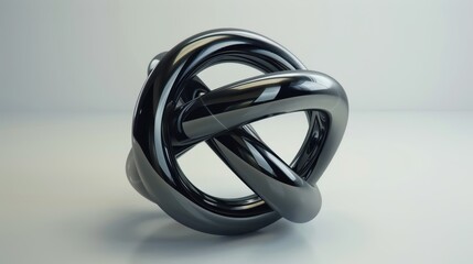 Fototapeta premium Abstract digital wallpaper presents a circle background. Geometric shapes and round patterns fill it.