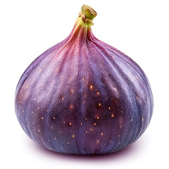 a whole fig isolated on white background