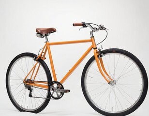 Fototapeta premium a women bicycle Isolated on white background. Retro Vintage Ladies Bike. Ai generated image