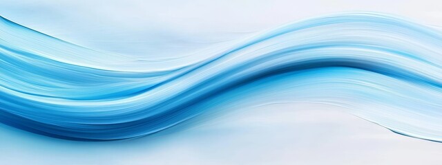 Obraz premium A white and blue wavy background with a light blue wave on each side