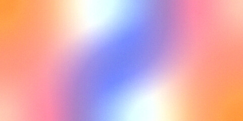 Colorful and blurry digital grain soft noise texture. blurry rainbow color abstract background.  gradient mesh background with multicolor watercolor splashes.