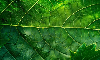 Fototapeta premium green leaf texture. 