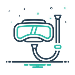 Mix icon for snorkeling
