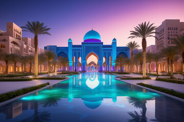 Obraz premium mosque at night