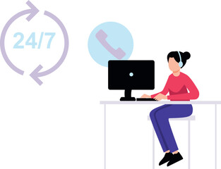 Customer service is available 24/7.