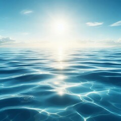 Obraz premium Blue water surface background 
