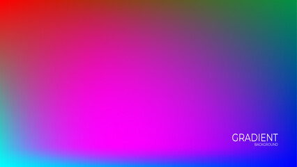 Abstract gradient background with grainy texture. Retro wave, synthwave. Wallpaper, template, print. Minimal, minimalist. Blue, black, beige, purple, pink color. Vector illustration