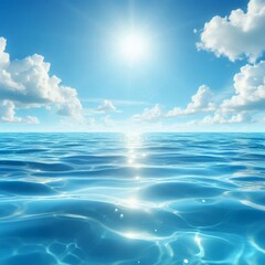 Blue water surface background
