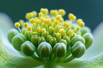Close-up of a galbanum flower.