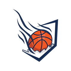 Modern basketball club logo designs: Vintage Emblems, Championship Graphics, and Athletic Icons. Sport badge vector illustration.