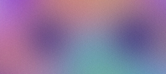 Fototapeta premium Blended grainy gradient backdrop with subtle blue, pink, and green tones, adding texture to the visual