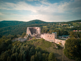 Ruins of Kamieniec Castle in Poland.