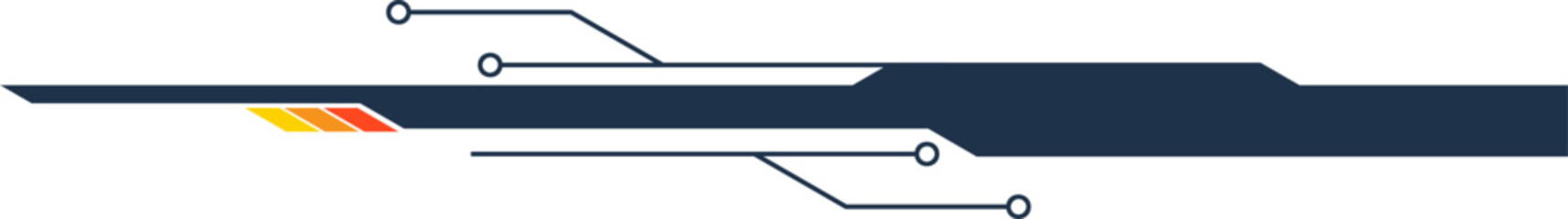 HUD Futuristic Header Footer