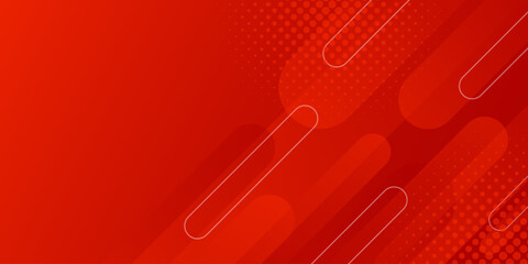 Abstract red gradient dynamic background with halftone, modern wallpapers. Suitable for templates, sale banners, presentations, events, ads, websites, and pages