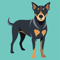 dog vector illustration and cute dog Adobe Illustrator Artwork