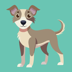 dog vector illustration and cute dog Adobe Illustrator Artwork