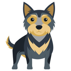 dog vector illustration and cute dog Adobe Illustrator Artwork
