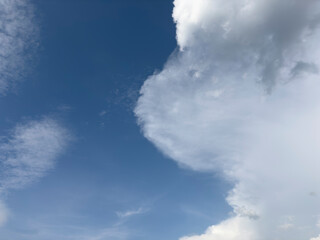 sky and clouds blue background