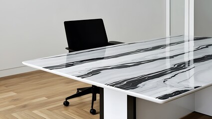 Modern Office Table Design: Sleek Glass, Metal & Wood Tables with Ergonomic Chairs, Stylish Lighting, Minimalist Decor, and Efficient Storage Solutions for a Contemporary Workspace