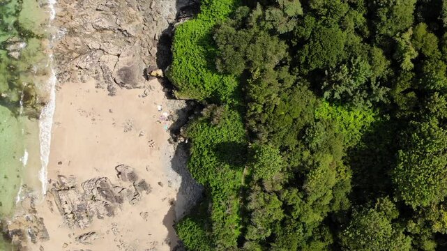 Frence french Brittany costal beach turquoise tourism Drone 4k bretagne