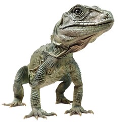 Obraz premium Ancient Reptile Replica isolated on transparent 