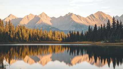 Mountain Lake Reflection