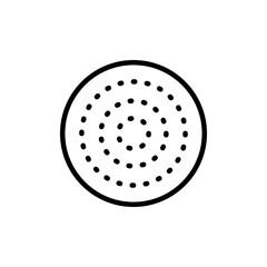 Spray cloud vector icon. Water, perfume or gas outline pictogram, humidifier vapor, hairspray or shower drops, nasal spray, aerosol fluid sprinkle symbol