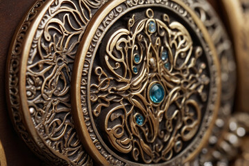 Obraz premium Artisanal Metal Alloy Inlay