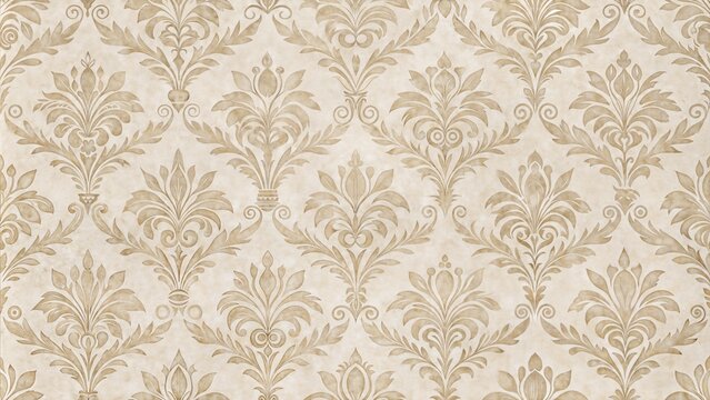 Fototapeta Seamless damask pattern.Classic wall embossed wallpaper for printing on paper,wrap or wallpaper for your interior design