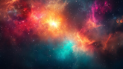 Naklejka premium nebula gas cloud in deep outer space