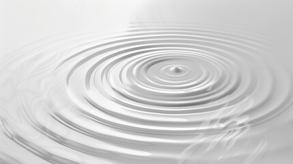 Circular Lines Forming Sound Wave in White Tones