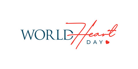 World Heart Day Logo Design, Minimalist Heart Day Logo, Love, Heart, logo design