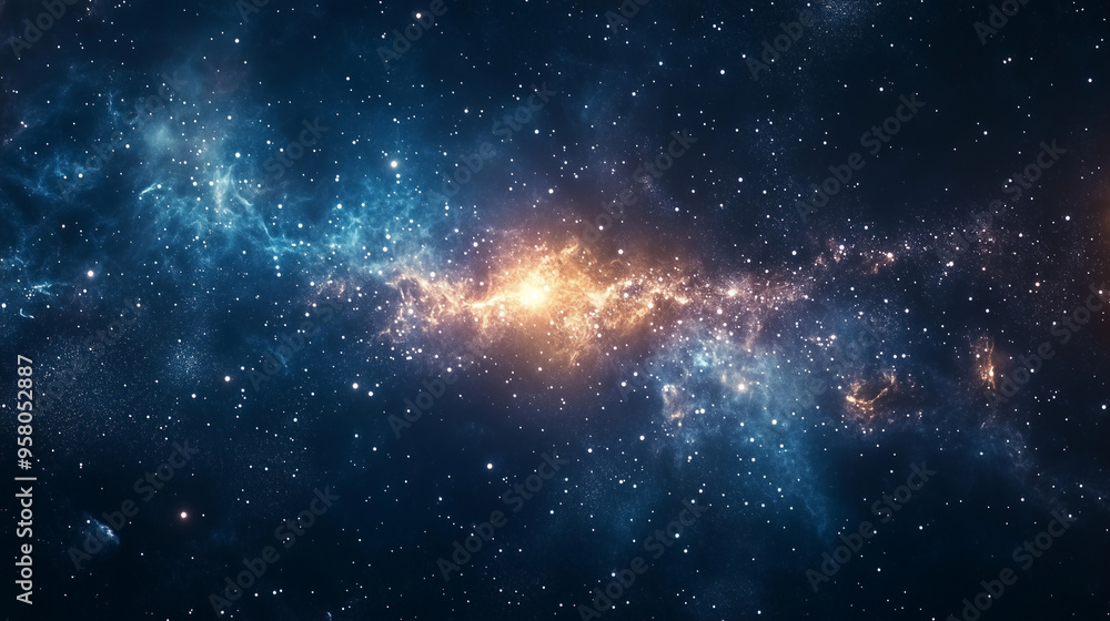 Poster nebula gas cloud in deep outer space