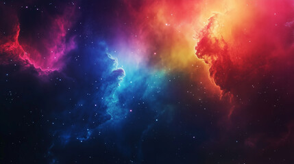 Naklejka premium nebula gas cloud in deep outer space