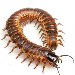 Fototapeta premium Isolated Centipede Elegance on transparent 