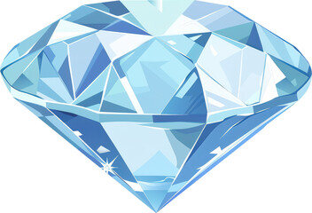 Sparkling blue diamond