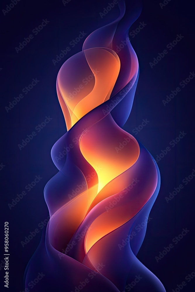 Poster abstract colorful wavy design. ideal for adding a modern and dynamic feel to designs.
