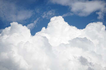 clouds fluffy white clouds. detail.
