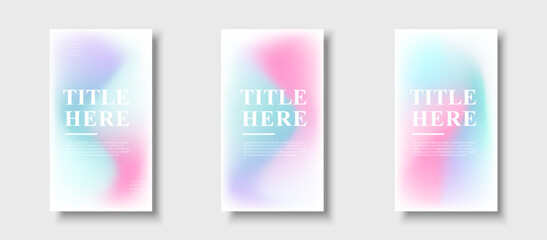 Fototapeta premium creative story background.business.set collection.colorful gradient.memphis eps 10