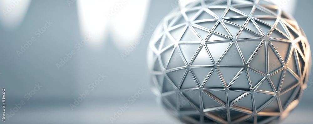 Poster dyson sphere with intricate geometric patterns, reflecting the light of a pulsar, dyson sphere, adva