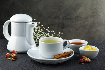 cup of tea and cookies