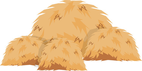 Illustration of dry grass for animals