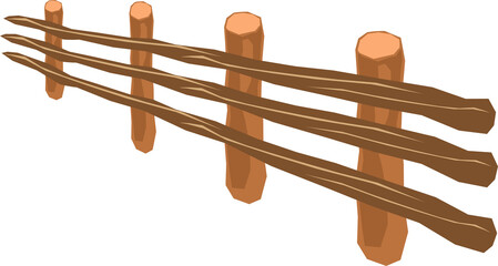 Graphic illustration of a fence