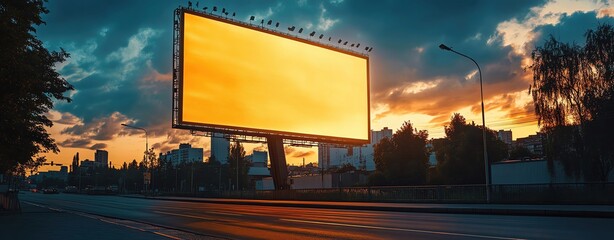 Realistic Photo of a digital billboard advertising Black Friday specials, large space for text, sharp focus and clear light, high clarity, super detail