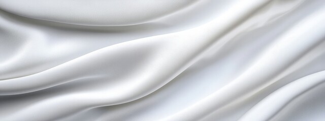 Fototapeta premium A tight shot of white fabric, showcasing undulating patterns at its upper and lower edges