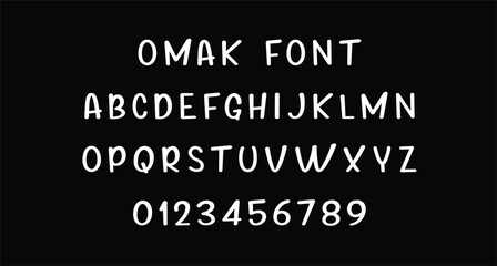 Omak Handmade Display Font