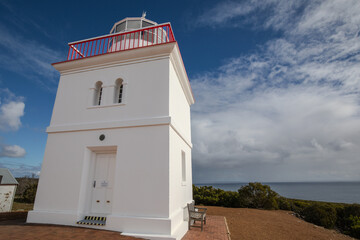 Located on the north western corner of Kangaroo Island, at Cape Borda, this unique square lighthouse was built in 1858.