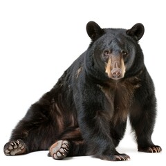 Fototapeta premium brown bear isolated on white