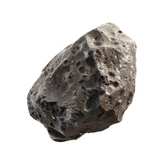 Obraz premium An Isolated Asteroid on a Transparent Background. 